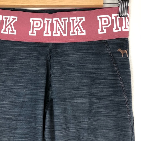 PINK by VICTORIA SECRET Pink Gray Athletic Pants Size Small - Picture 2 of 12